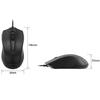 Green House Wired Mouse with Silent Buttons for Quiet Black Clicks, (GH-MUDQOA-BK)