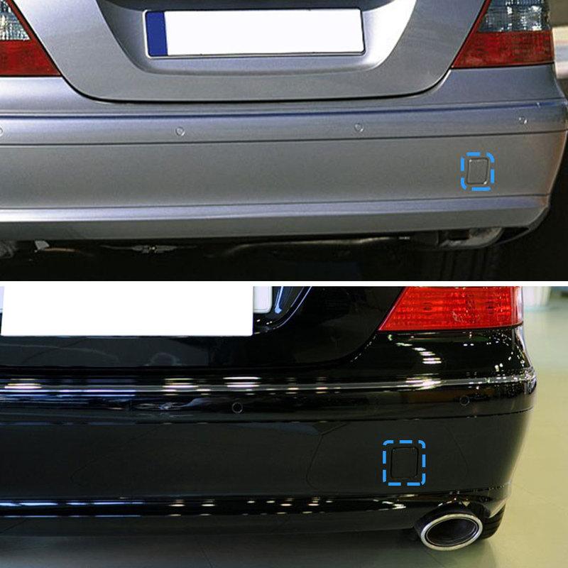 For Mercedes W211 Car Rear Bumper Tow Hook Cover Cap Black Silver For Benz E Class E200 E230 E300 E320 E400 2006-2008 2118800305