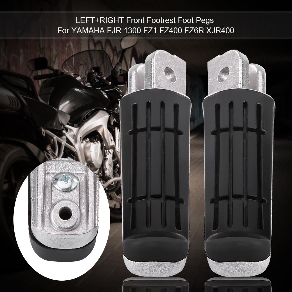 Pair of Front Motorcycle Footrest Pedals Foot Pegs for YAMAHA  XJR400 1200 1300 FZ400