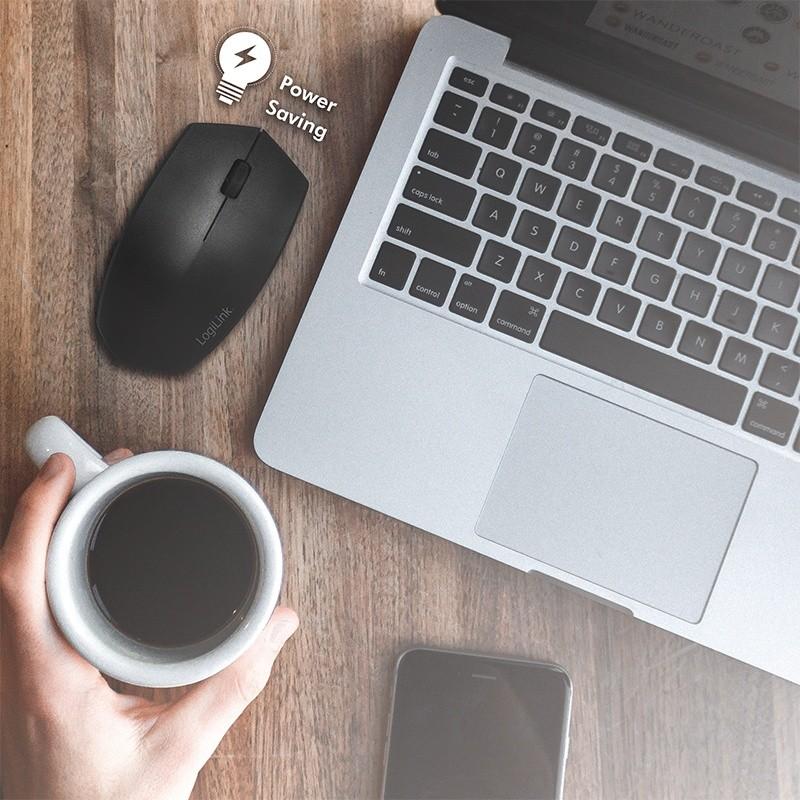 Ergonomic mouse wireless 2.4GHz, 1200dpi, black