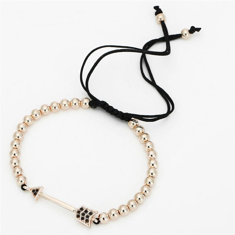 

JYL TS Bracelet Men s Bead Set Brings Vintage Charm & Luck Rose Gold chamoisee кольору