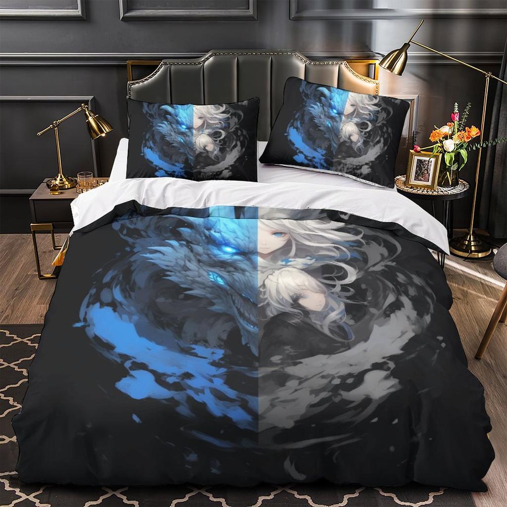 3D Lightweight and Soft Animal Bedding Set, Single Bed, Double Bed, Duvet Cover, Pillowcase, 2/3pcs, Men's Teens, Full Size Cover, Birthday Gift