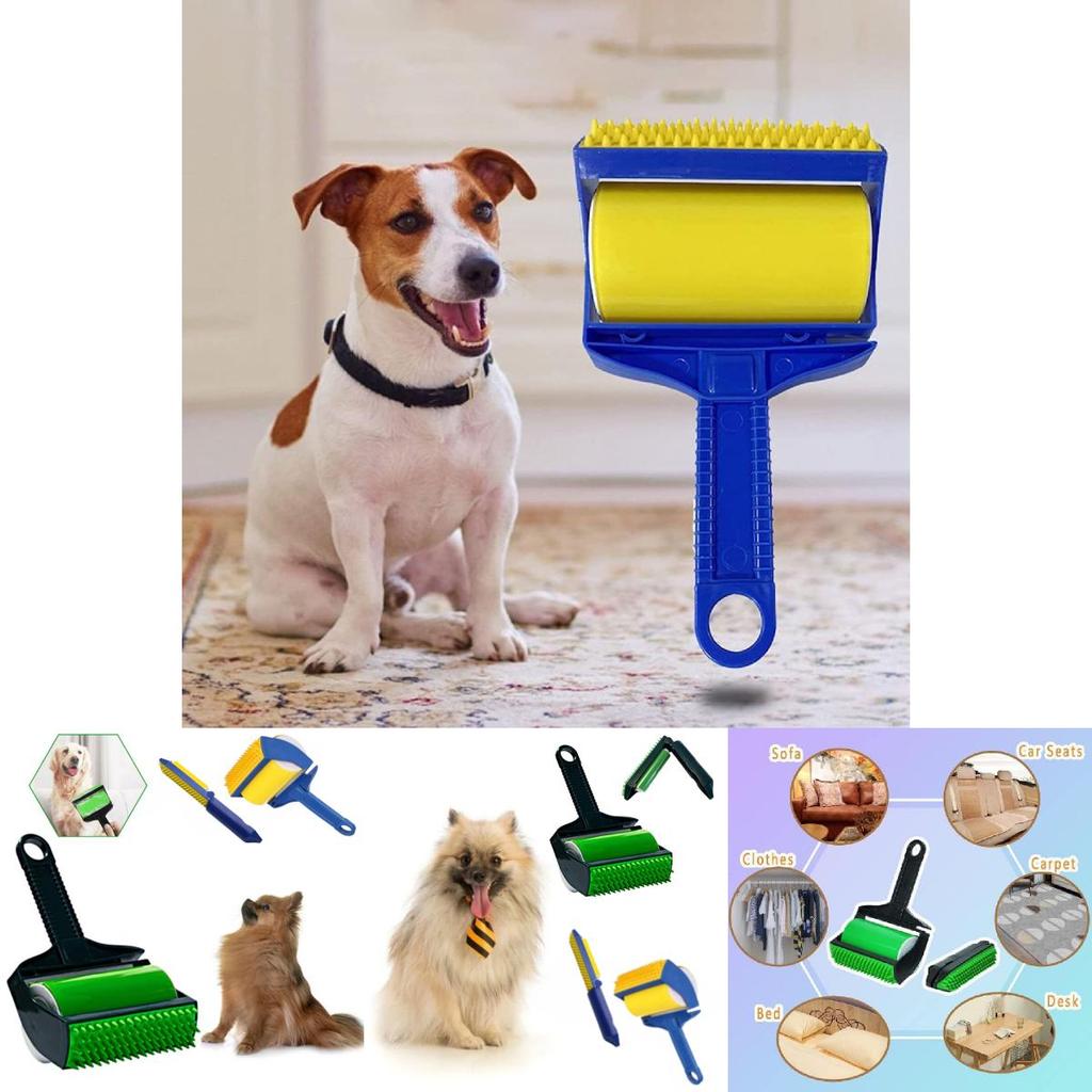 Versatile A3484 Pet Hair Remover Kit Washable Dual Use Convenient Cleaning Tool