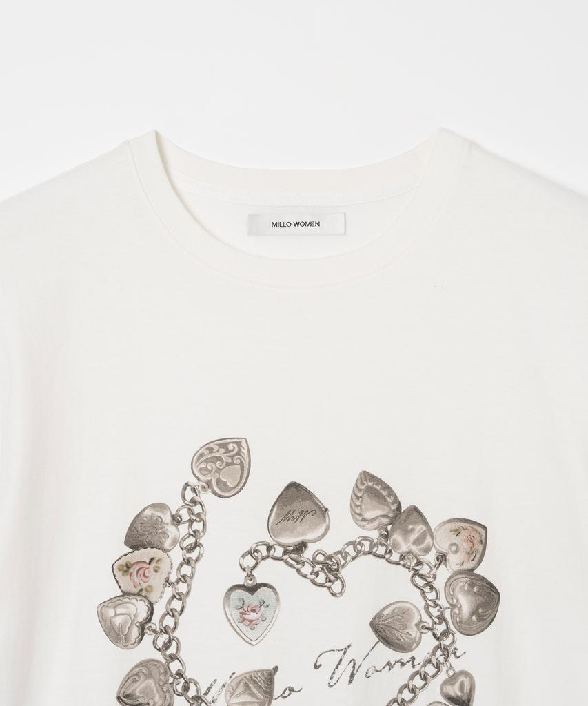 MILLO WOMEN Vintage Pendant T-Shirt [Ivory]
