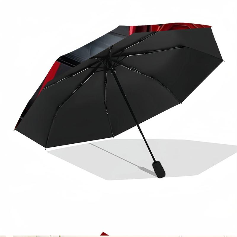 Sports car Print Automatic Open Close Umbrella, Portable Foldable Umbrella, for Outdoor Commute Camping Trip, Ideal Birthday Gift