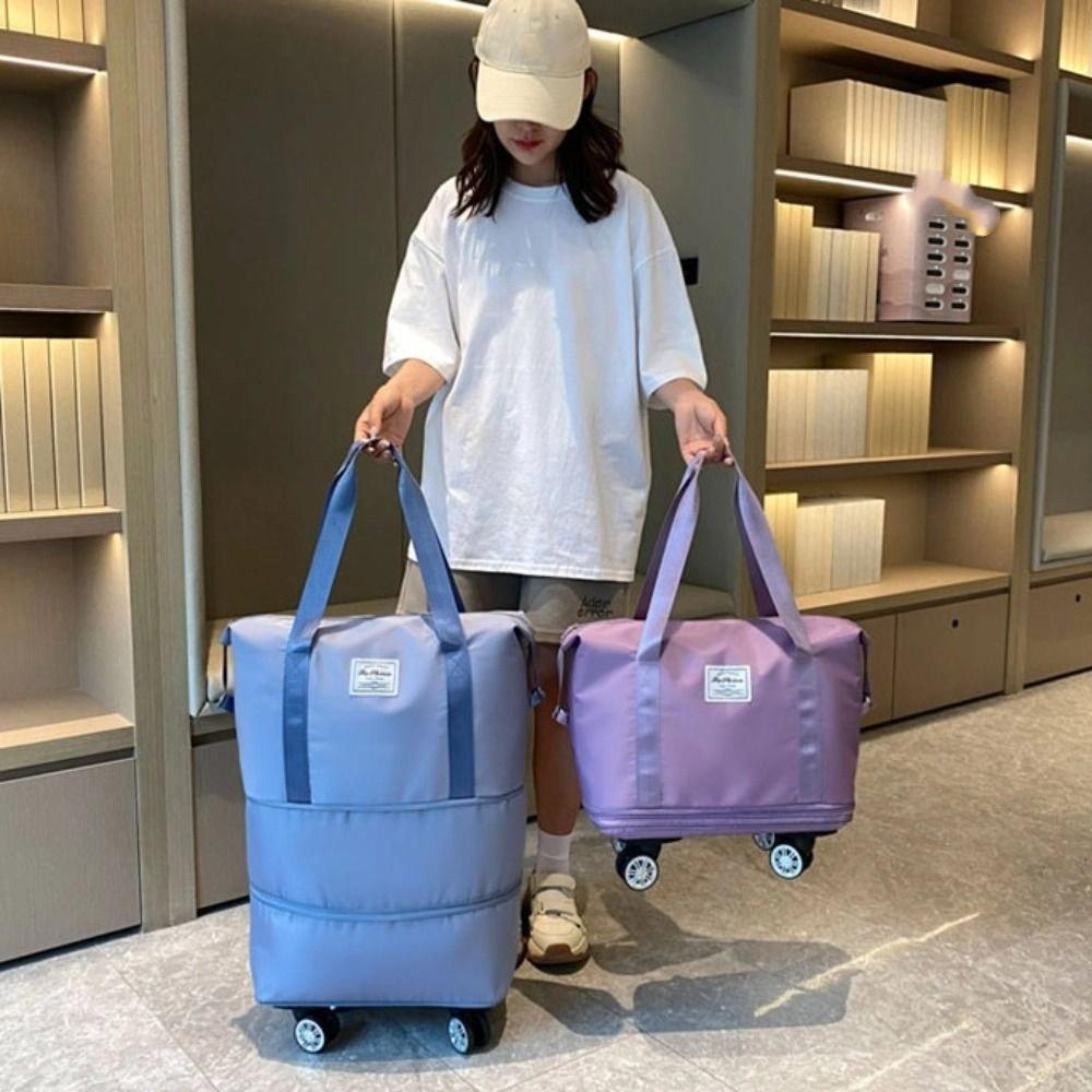 Trocken-Nass-Trennung Sporttasche mit Rädern Sportgepäck Aufbewahrungstasche Outdoor