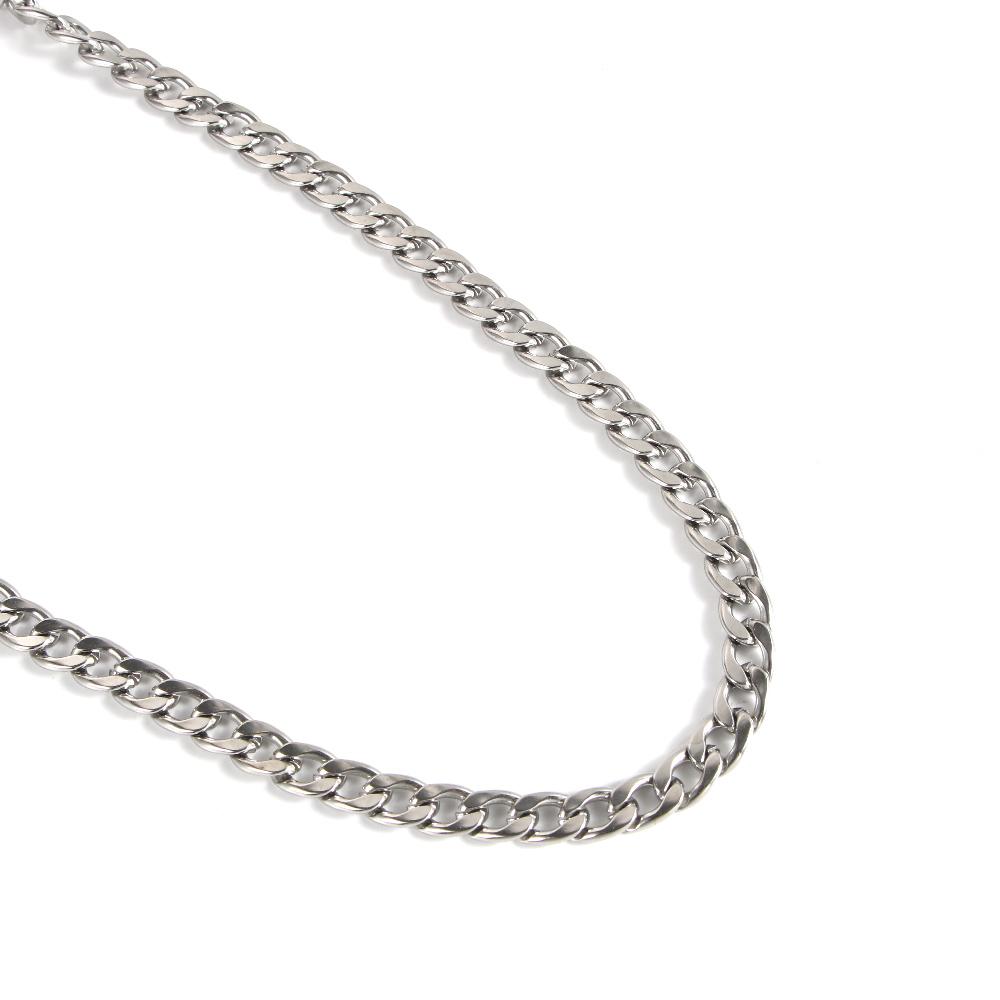 Hip Hop Men Titanium Steel Thick Men Necklace Couple Necklace Clavicle Chain Cuban Chain Necklace