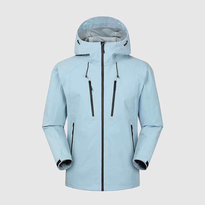 National Standard First-class Jacket Men's and Women's Outdoor Functional Waterproof Jacket Couple Spring and Autumn Windproof Hooded Jacket