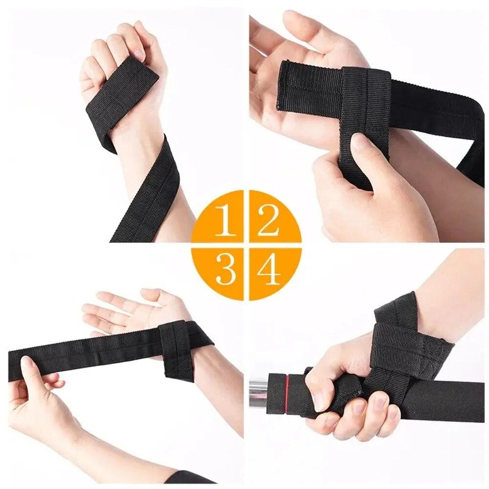 Antislip Weight Lifting Straps Deadlift Straps for Heavylifting Bodybuilding and Powerlifting 1 Pair Weights Strength Workout