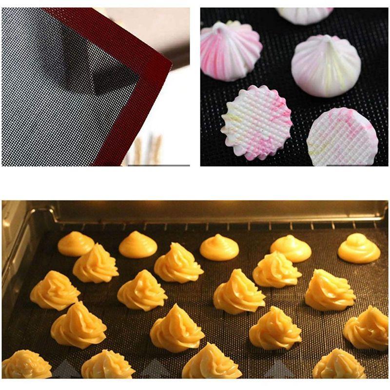 ABWR-2PCS Perforated Silicone Baking Mat Non-Stick Baking Oven Sheet For Cookie /Bread/ Macaroon/Biscuits Kitchen Tools