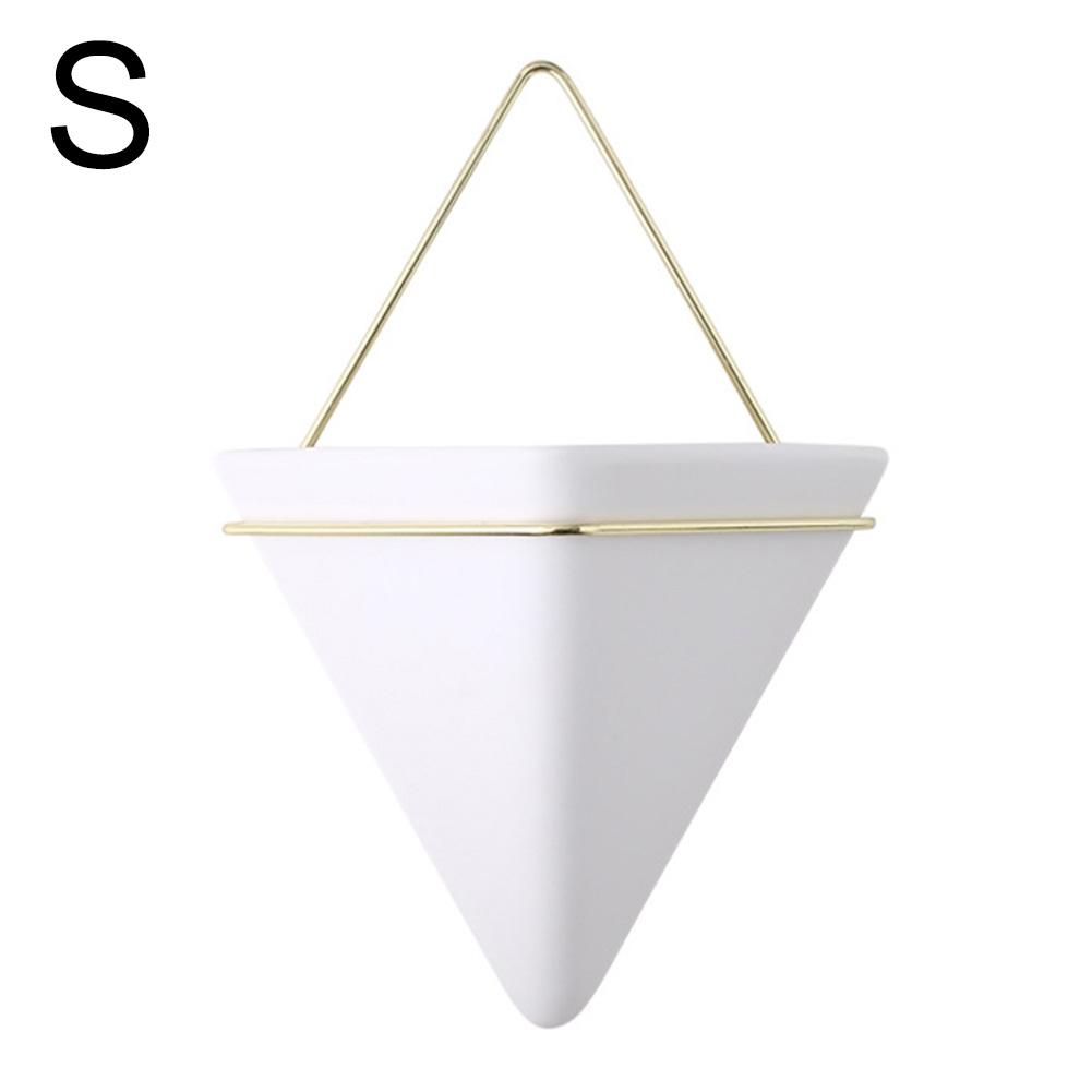 Simple Container Nordic Wall Mounted Flowerpot Succulent Plant hydroponic ceramic flower pot Iron Vases hanging potted plant