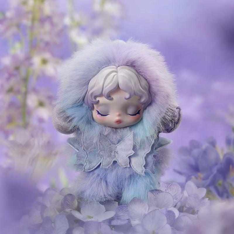 Pop Mart Winter SKULLPANDA Light Weave Garden Serie Silikon Gesicht Plüsch Anhänger Blind Box