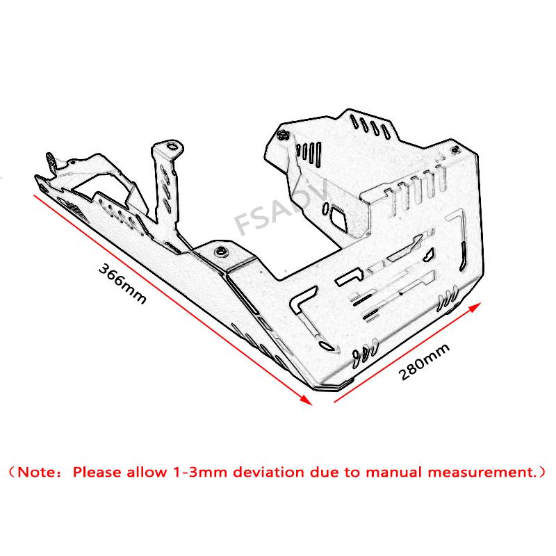 For YAMAHA MT07 MT-07 2014-2020 2019 Engine Base Chassis Protection Cover Chassis Guard Skid Plate XSR700 XSR 700 2018-2020 2019