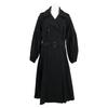Max Mara 112102126 2020 Black Trench Coat Poplin Fabric Voluminous Sleeves coat 42 blackUsed