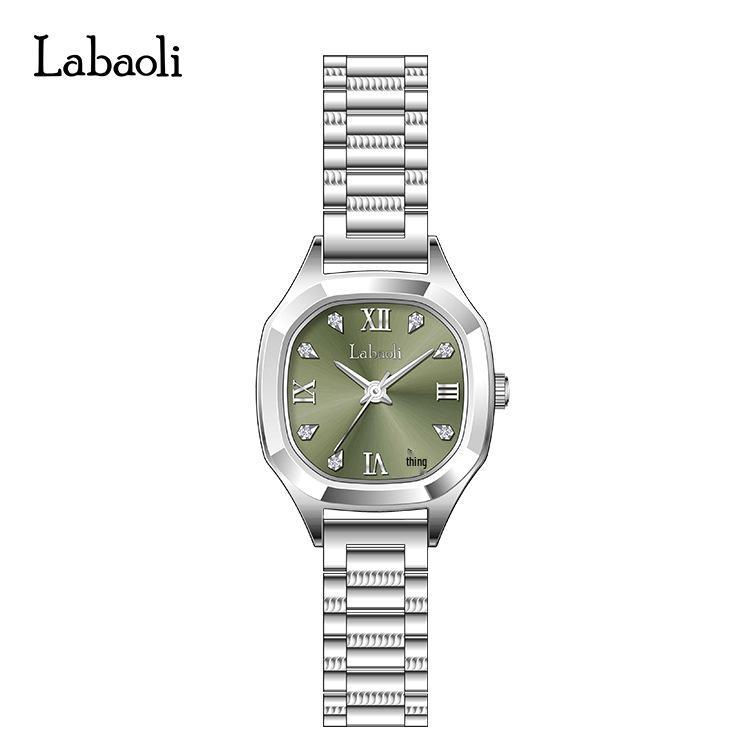 La Baoli LA791 Women s Waterproof Square Steel Band Wristwatch