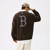 New MLB MONOGRAM Collection Basic Boston Red Sox 25FW Sweatshirt Unisex Standard Brown 3AMTM0654-43BRS