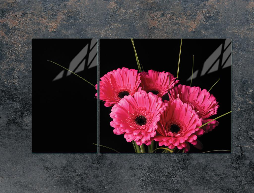 SZKLANA PŁYTA OCHRONNA NA KUCHENKĘ 90x52 GERBERA