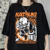 Anime Bakugo Katsuki Printed T-shirt Men and Women Casual Loose Harajuku Y2k Short-sleeved Tops High Street Y2K Clothing T-shirt