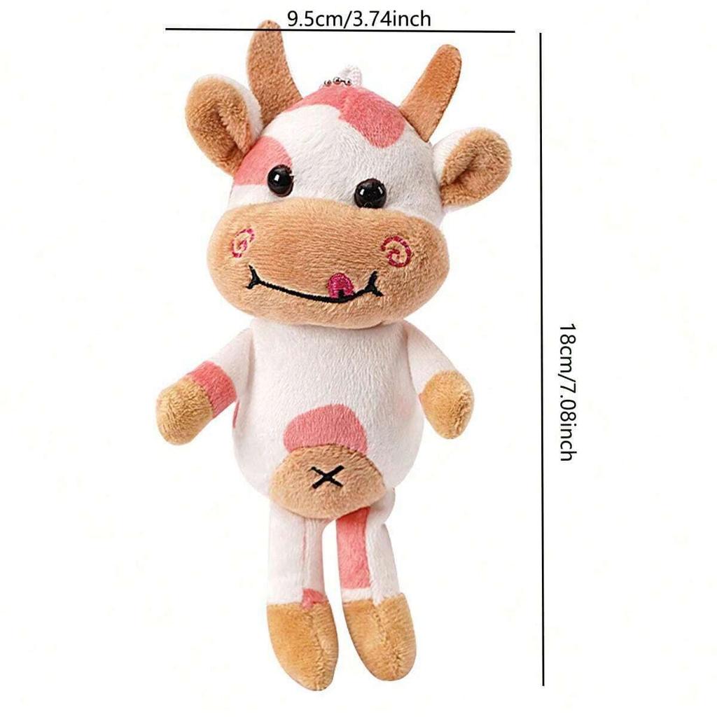1pc-Cute pet cow plush toy - the perfect anxiety relief and calming aid for cats and dogs