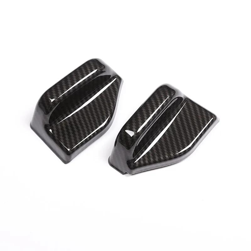 ABS Carbon Fiber Texture/Chrome Car Seat Safety Belt Cover Trim For Mercedes Benz B CLA GLA Class W117 C117 W246