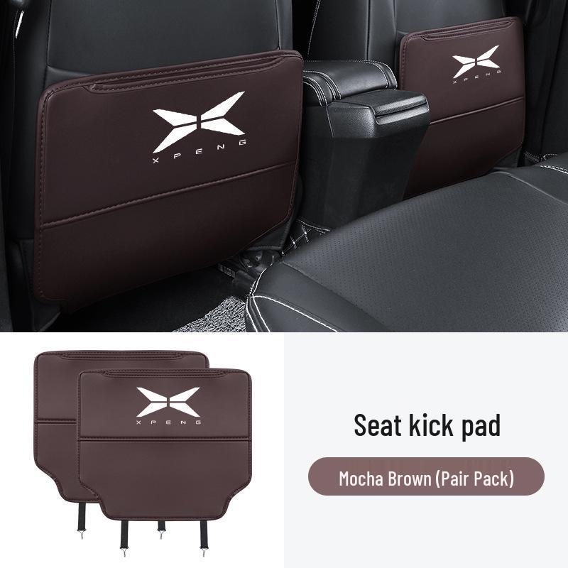 XPeng P7 Rear Kick Pads, P5 Seat Protectors, G3 Backrest Covers, and G9 Interior Accessories