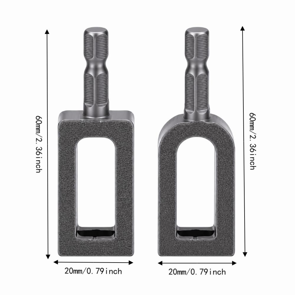 2 Set Carbon Steel Wire Twisting Tools 1/4 Inch Hex Shank Rebar Tying Twister  Fencing Projects