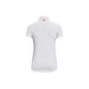 Under Armour Striped Pullover Polo Shirt Women Tops White 1370132-100