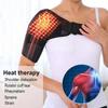 1Pcs Single Shoulder Support Self Heating Brace for Pain Relief Adjustable Heat Massager for Sports Physical Therapy