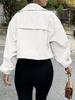 2025 Women's Autumn Solid Color Short Zipper Trench Coat
