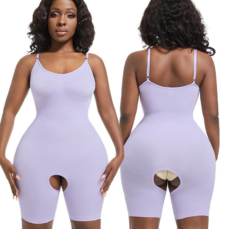 Adjustable Strap Open Crotch Full Body Shaper