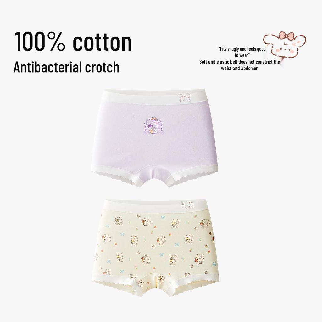 Girls' Pure Cotton Boxer Briefs - Soft, Comfy Fit for Infants, Toddlers & Kids