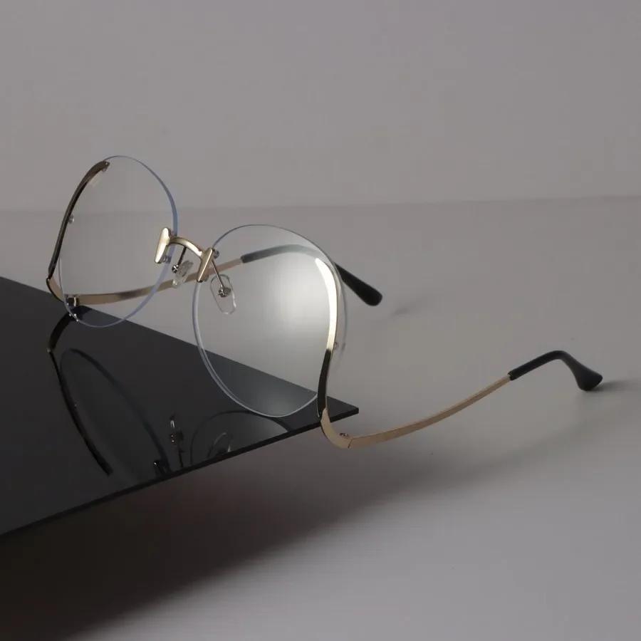 Retro Runde Sonnenbrille Damen Herren Luxusmarke Designer Spiegel Sonnenbrille Weiblich Männlich Randlos