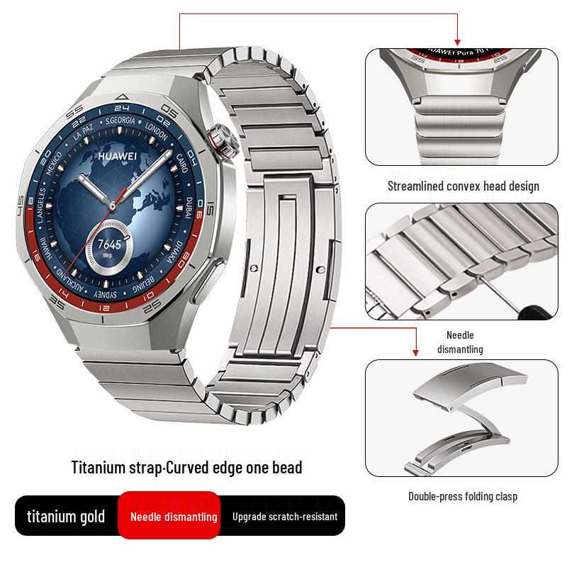Titanium Alloy Strap for Huawei GT5/Pro GT4/Watch5/4/6 - Business Style Watch Band