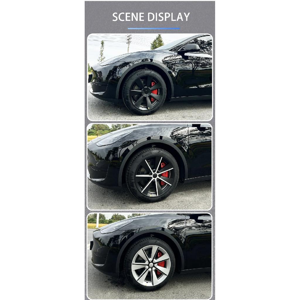 4PCS HubCap Performance Replacement Wheel Cap Automobile 19-Inch Hub cap Full Rim Cover Accessories for Tesla Model Y 2018-2023