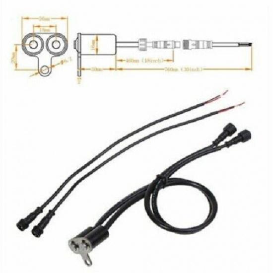 12V Motorcycle Handlebar Headlight Fog Light Switch Dual On-Off Waterproof IP65