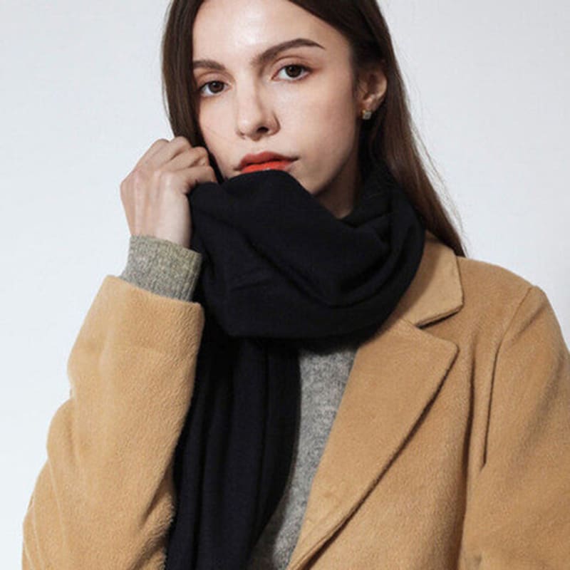 

ONSZ 100% Cashmere Shawl Muffler Beige