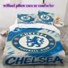 Ložní prádlo s motivem Chelsea F.C., Sada přikrývky, Povlak na přikrývku, Povlak na polštář, Domácí dárek k narozeninám (1*povlak na přikrývku+2*povlak na polštář, bez výplně)