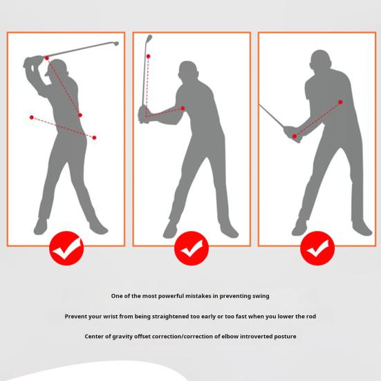 Antrenor cu Coardă pentru Swingul de Golf Ajutor pentru Antrenamentul Swingului de Golf Asistență pentru Exerciții de Încălzire Corector de Postură Echipament pentru Practica Vitezei la Golf