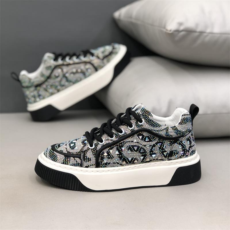 Spring new board shoes, light luxury full of diamonds and fried streets, personalized European goods, high quality bm