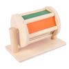 Montessori Wooden Coin Box Textile Drum Educational Toy for Ages 1-3
