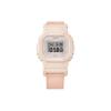 Casio Digital Series S5600 Square 200 Meters Waterproof Quartz Movement Cotton Strap Women watches Gray GMD-S5600CT-4JF