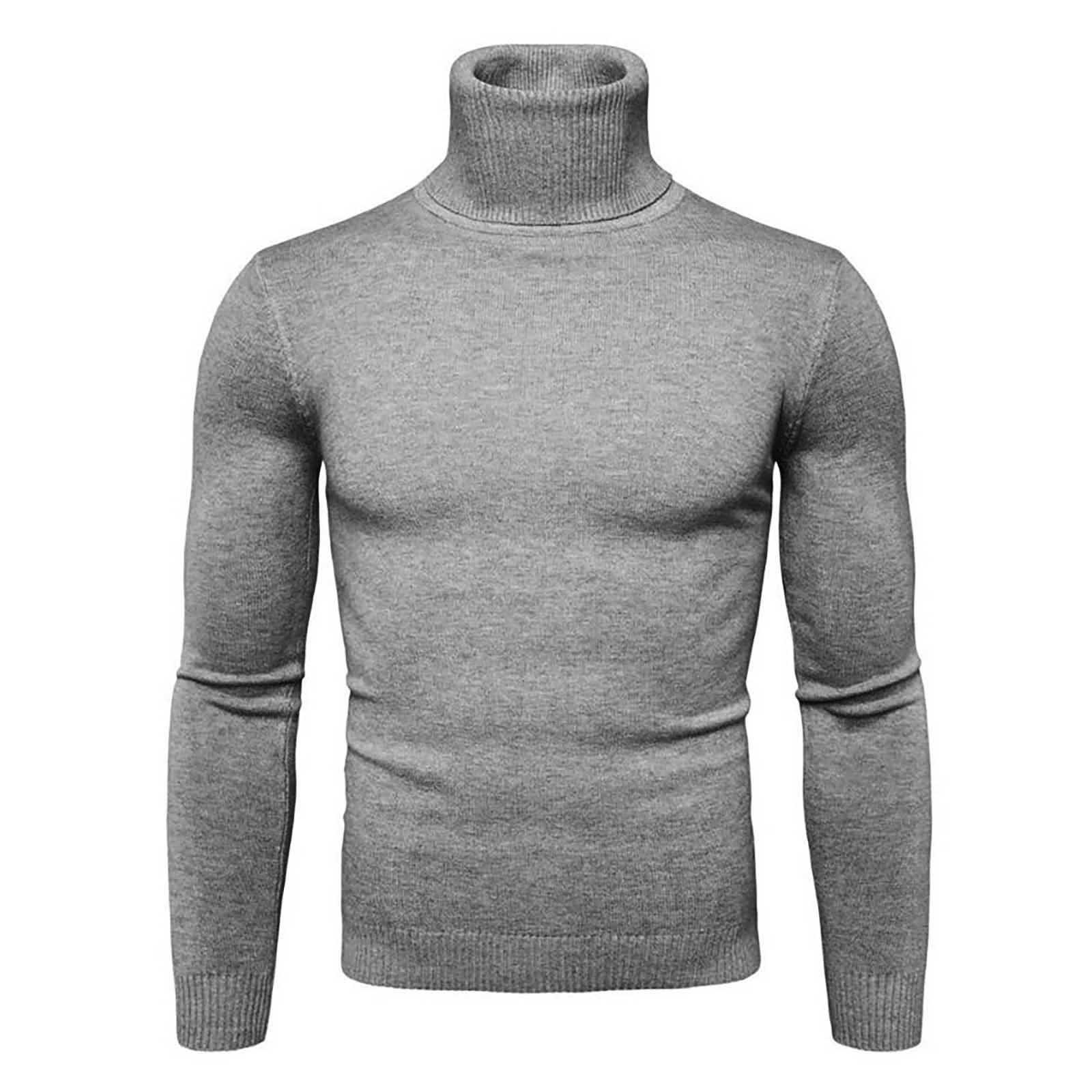 

Мужская осенне-зимняя водолазка с длинным рукавом, тонкий пуловер, свитер, блузка, топ XXXL