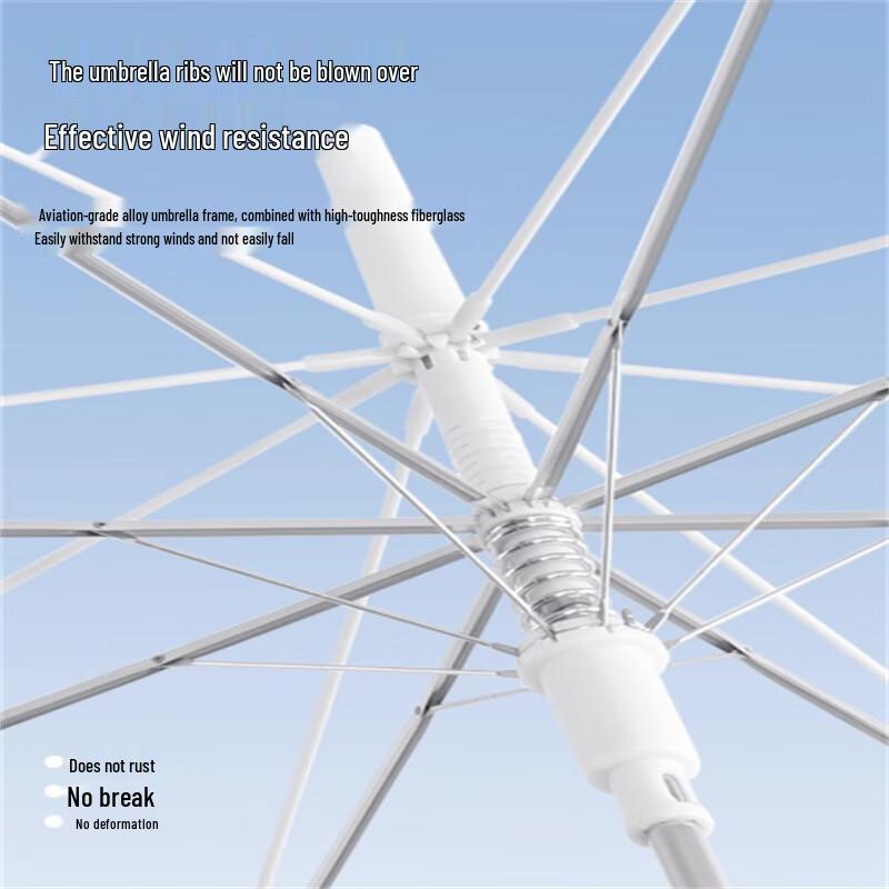 Transparent Gradient Long Handle Umbrella