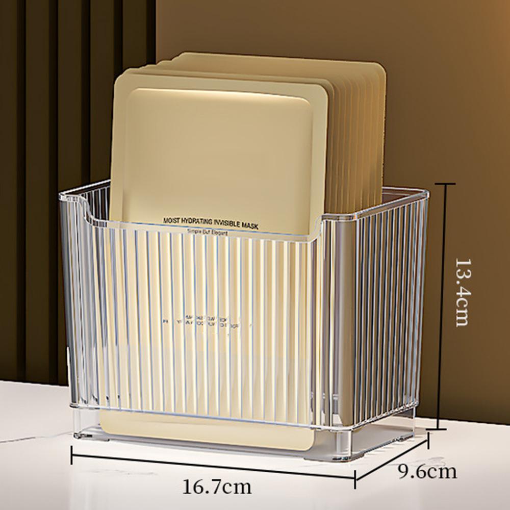 

Kitchen Fridge Organizer PET Refrigerator Storage Bin for Food/Skin Care Products,Single Layer/Size L (No FDA Certificate,BPA Free) Transparent