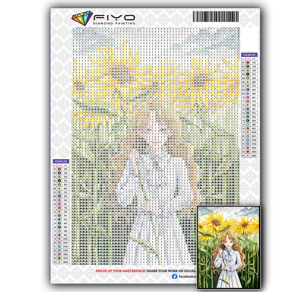 Diamond Painting Kit Maiden Girl 5D DIY Diamond Embroidery Portrait Pictures of Rhinestones Mosaic Decoration