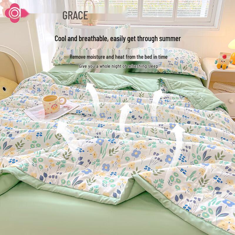Grace Flower Sea Xinjiang Cotton Summer Quilt