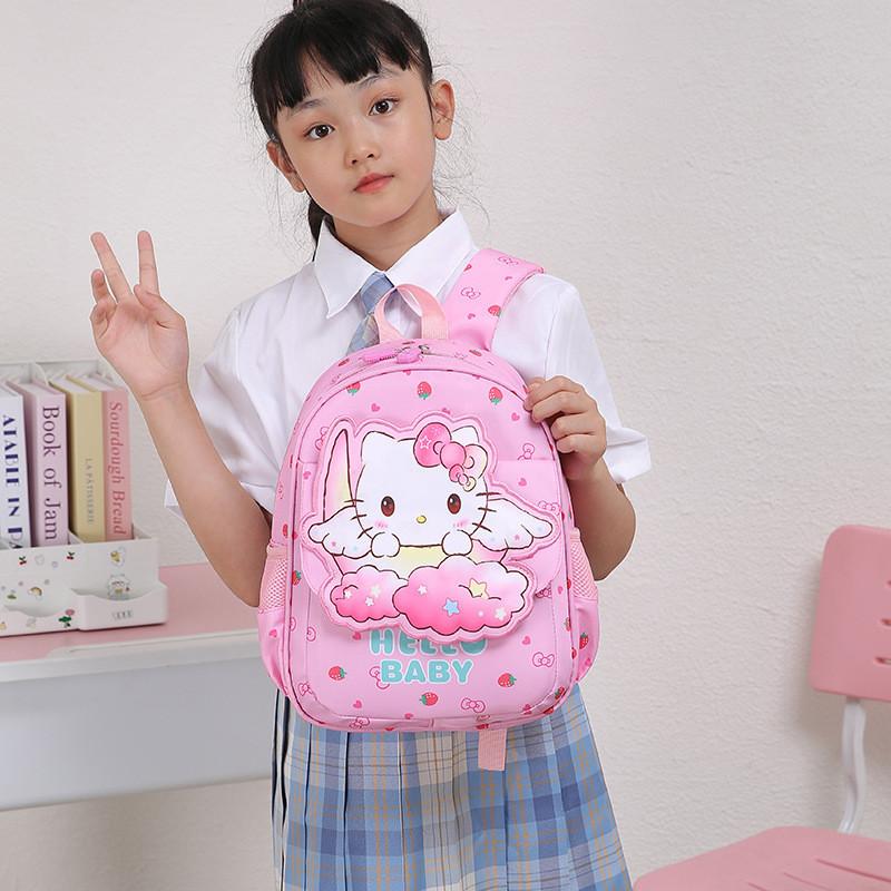 Adorable Cartoon Kids Backpack For Boys And Girls In Spiderman Blue Nylon Material