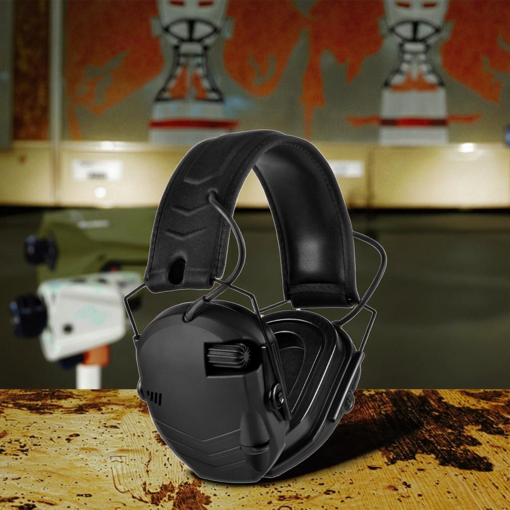 EM025 ODM Electronic Ear Muff Hearing Protector Noise Cancelling Earmuff Active Noise Reduction Earmuff 28dB чёрный