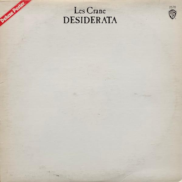 

LP Record LES CRANE Desiderata BS2570 Warner Bros. Re Canada Dance Electronica Used