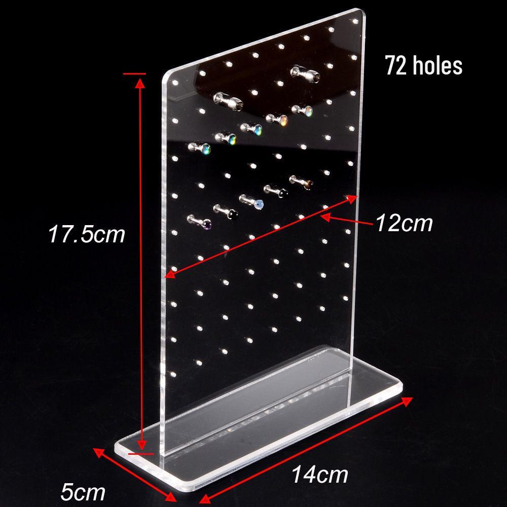 Transparenter Acryl Schmuckständer für Ohrringe & Lippenringe - 20-16G Ohrknorpelstecker